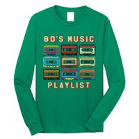 80s Music Playlist 1980 80s Cassette Collector Long Sleeve Shirt