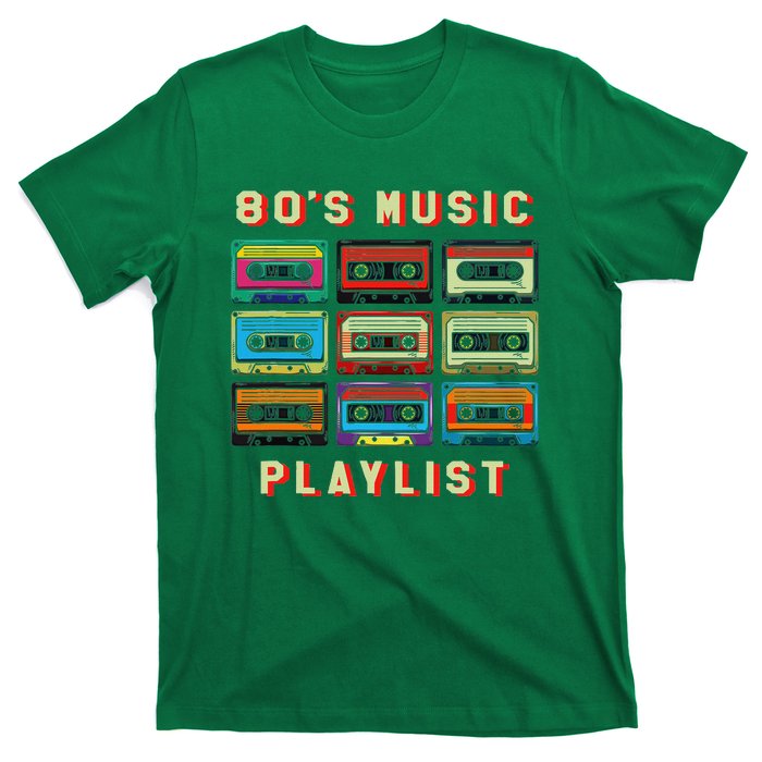 80s Music Playlist 1980 80s Cassette Collector T-Shirt