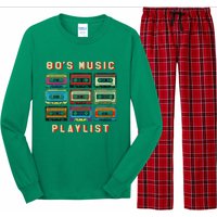 80s Music Playlist 1980 80s Cassette Collector Long Sleeve Pajama Set