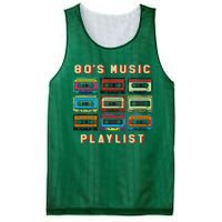 80s Music Playlist 1980 80s Cassette Collector Mesh Reversible Basketball Jersey Tank