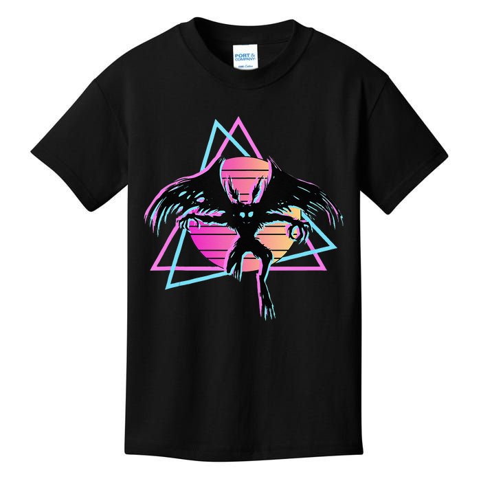 80s Mothman Retro Cryptid Kids T-Shirt