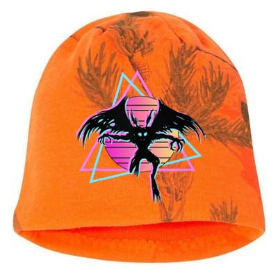 80s Mothman Retro Cryptid Kati - Camo Knit Beanie