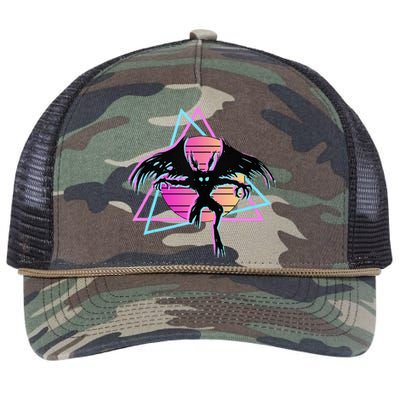 80s Mothman Retro Cryptid Retro Rope Trucker Hat Cap