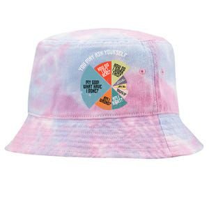 80s Music Retro Lyrics Funny 80s Tie-Dyed Bucket Hat