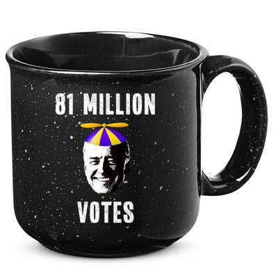 81 Million Votes Anti Biden Funny Political 15oz Campfire Ceramic Mug