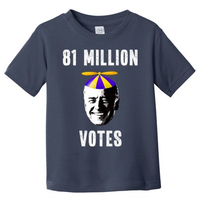 81 Million Votes Anti Biden Funny Political Toddler T-Shirt