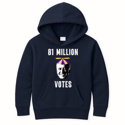81 Million Votes Anti Biden Funny Political Kids Hoodie