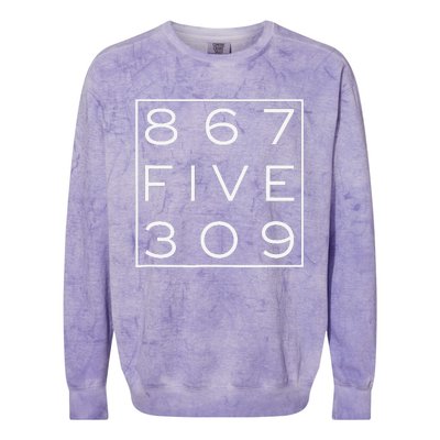 8675309 Nostalgic And Funny 80s Colorblast Crewneck Sweatshirt