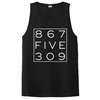 8675309 Nostalgic And Funny 80s PosiCharge Competitor Tank