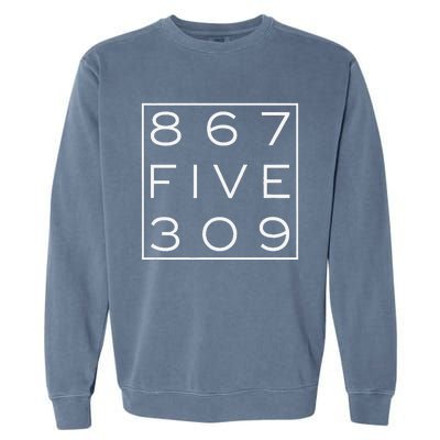 8675309 Nostalgic And Funny 80s Garment-Dyed Sweatshirt