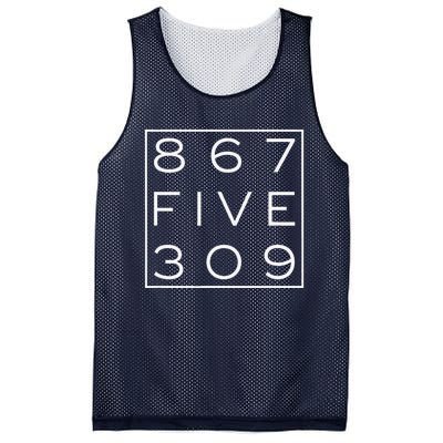 8675309 Nostalgic And Funny 80s Mesh Reversible Basketball Jersey Tank