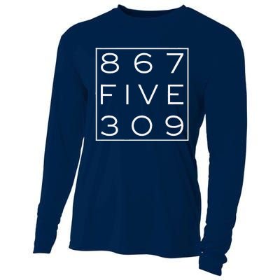 8675309 Nostalgic And Funny 80s Cooling Performance Long Sleeve Crew