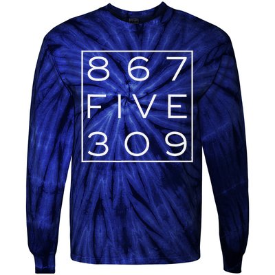 8675309 Nostalgic And Funny 80s Tie-Dye Long Sleeve Shirt