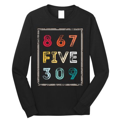 8675309 Nostalgic And Funny 80s & 90s Long Sleeve Shirt