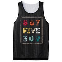 8675309 Nostalgic And Funny 80s & 90s Mesh Reversible Basketball Jersey Tank