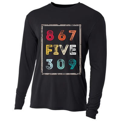 8675309 Nostalgic And Funny 80s & 90s Cooling Performance Long Sleeve Crew