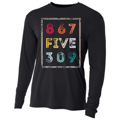 8675309 Nostalgic And Funny 80s & 90s Cooling Performance Long Sleeve Crew