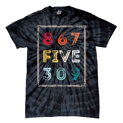 8675309 Nostalgic And Funny 80s & 90s Tie-Dye T-Shirt