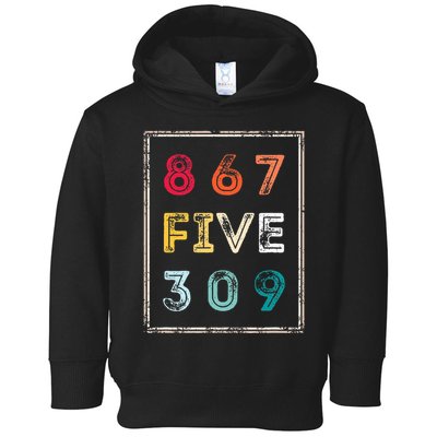8675309 Nostalgic And Funny 80s & 90s Toddler Hoodie