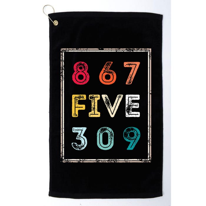 8675309 Nostalgic And Funny 80s & 90s Golf Towel