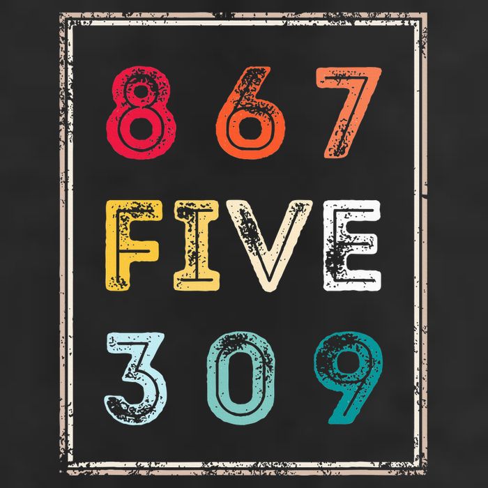 8675309 Nostalgic And Funny 80s & 90s Golf Towel