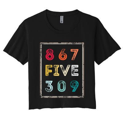 8675309 Nostalgic And Funny 80s & 90s Crop Top