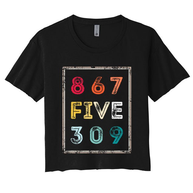 8675309 Nostalgic And Funny 80s & 90s Crop Top