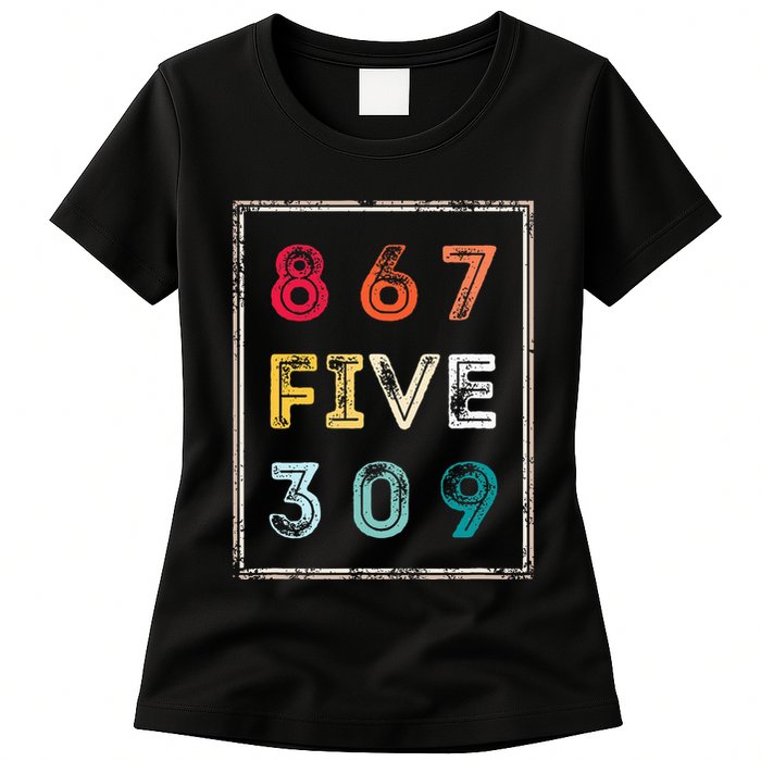 8675309 Nostalgic And Funny 80s & 90s Womens T-Shirt