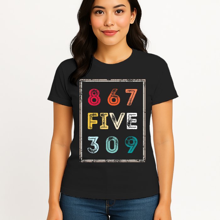 8675309 Nostalgic And Funny 80s & 90s Womens T-Shirt