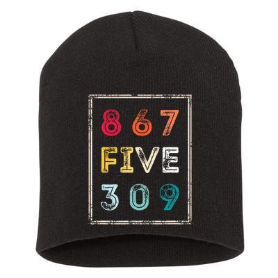 8675309 Nostalgic And Funny 80s & 90s Short Acrylic Beanie