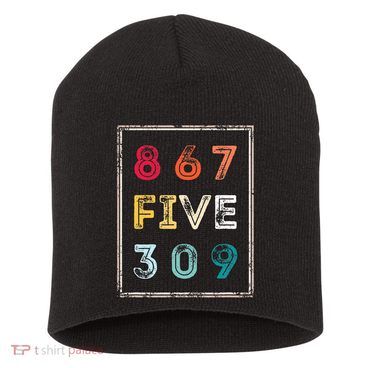 8675309 Nostalgic And Funny 80s & 90s Short Acrylic Beanie
