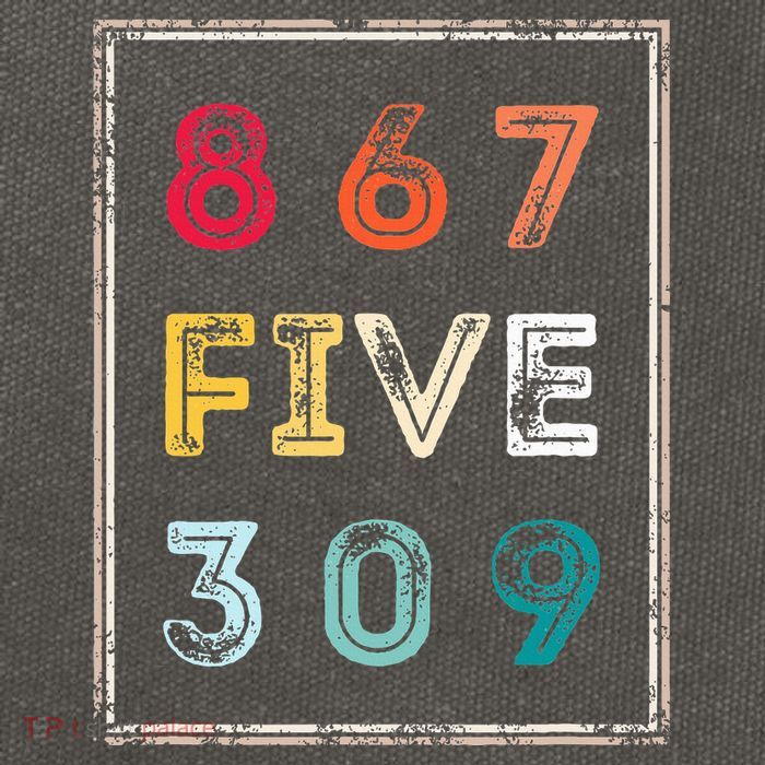 8675309 Nostalgic And Funny 80s & 90s Cotton Canvas Backpack