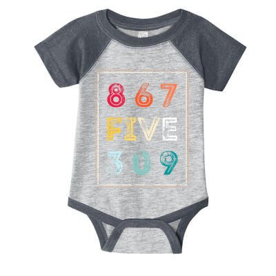 8675309 Nostalgic And Funny 80s & 90s Infant Baby Jersey Bodysuit