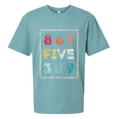 8675309 Nostalgic And Funny 80s & 90s Sueded Cloud Jersey T-Shirt