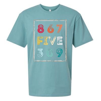 8675309 Nostalgic And Funny 80s & 90s Sueded Cloud Jersey T-Shirt