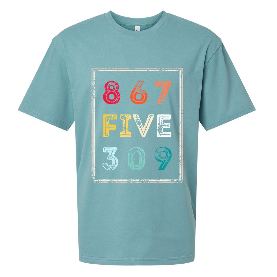 8675309 Nostalgic And Funny 80s & 90s Sueded Cloud Jersey T-Shirt