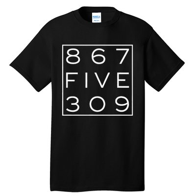 8675309 Nostalgic and Funny 80s Tall T-Shirt