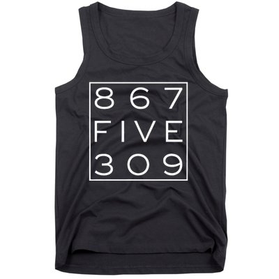 8675309 Nostalgic and Funny 80s Tank Top