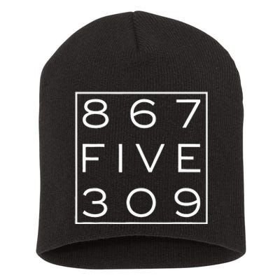 8675309 Nostalgic and Funny 80s Short Acrylic Beanie