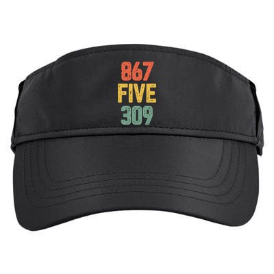 8675309 Nostalgic Funny 80s Retro Music Adult Drive Performance Visor