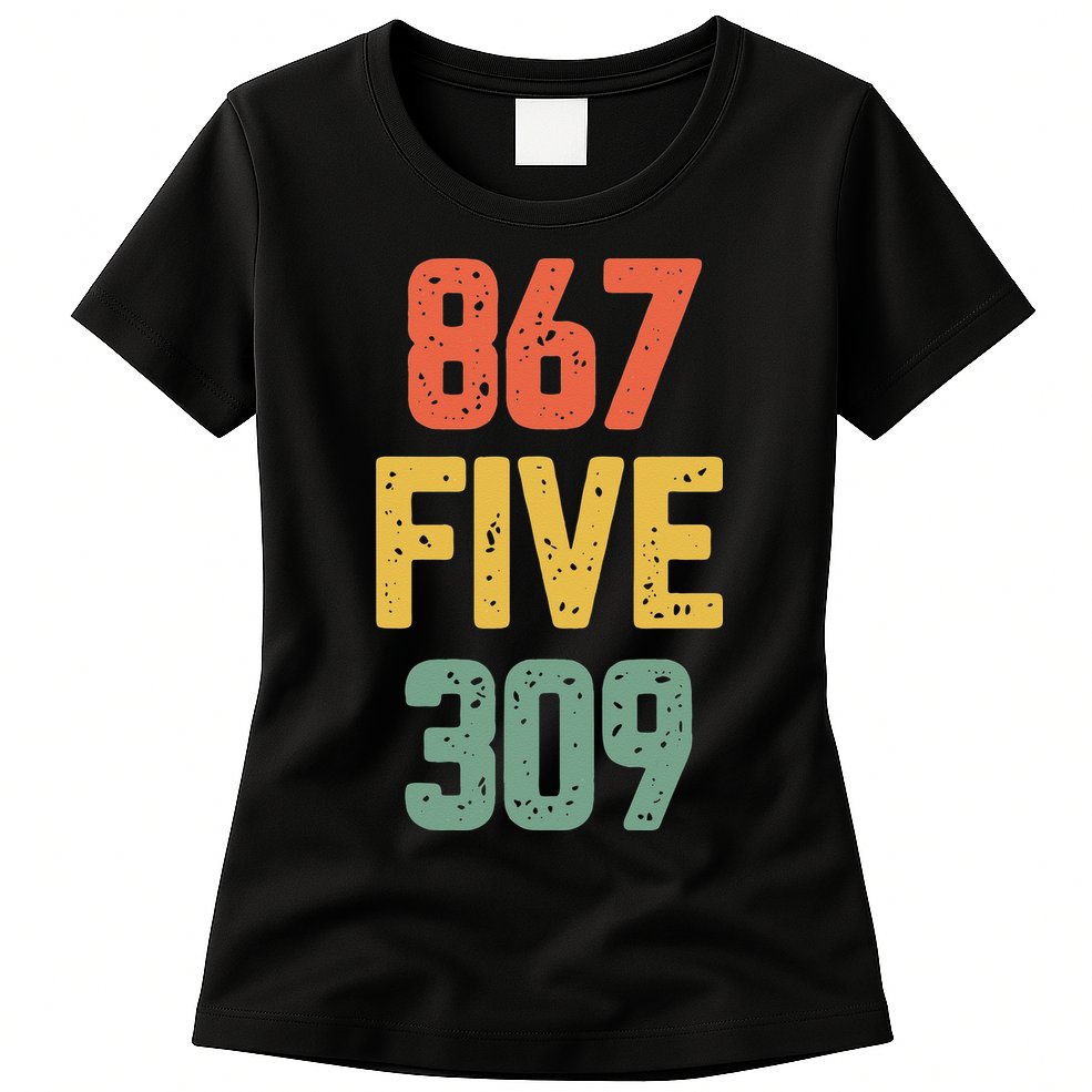 8675309 Nostalgic Funny 80s Retro Music Womens T-Shirt