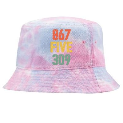 8675309 Nostalgic Funny 80s Retro Music Tie-Dyed Bucket Hat