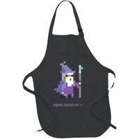 8bit Open Source Sorcerer Programming Full-Length Apron With Pockets