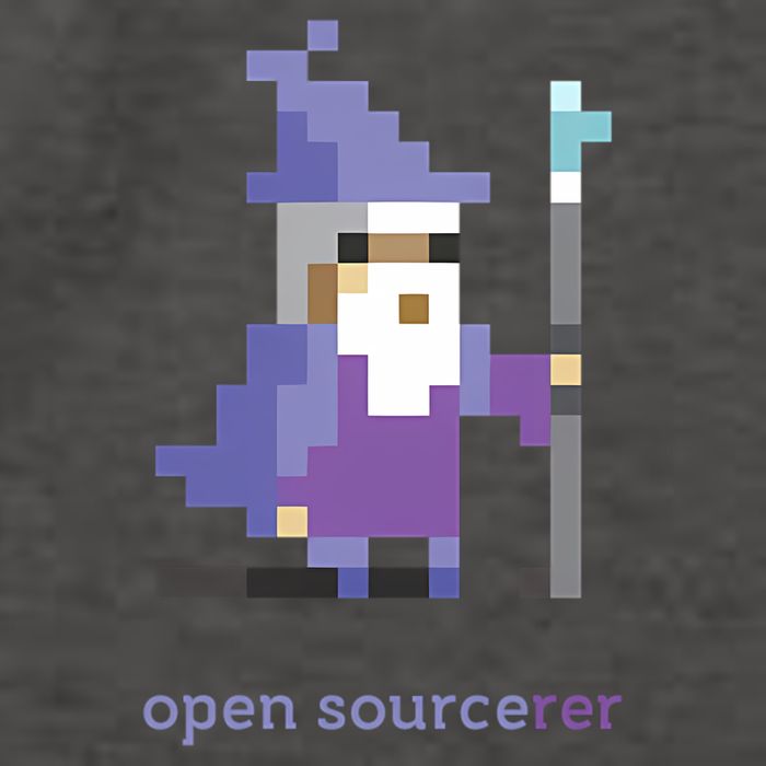 8bit Open Source Sorcerer Programming Vector Backpack