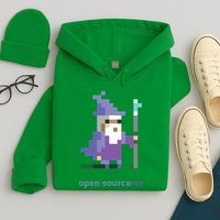 8bit Open Source Sorcerer Programming Hoodie