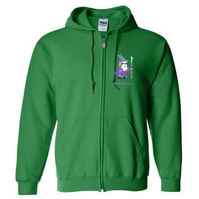 8bit Open Source Sorcerer Programming Full Zip Hoodie