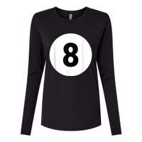 8 Pool Ball 8 Billiards Costume Halloween Group Matching Womens Cotton Relaxed Long Sleeve T-Shirt