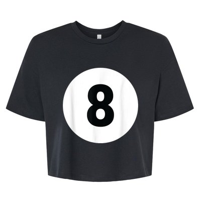 8 Pool Ball 8 Billiards Costume Halloween Group Matching Bella+Canvas Jersey Crop Tee