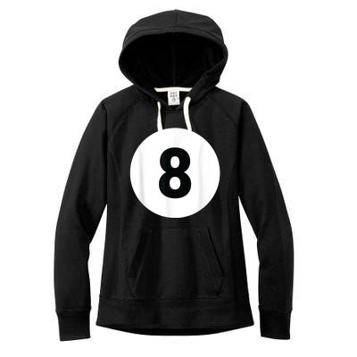 8 Pool Ball 8 Billiards Costume Halloween Group Matching Women's Fleece Hoodie