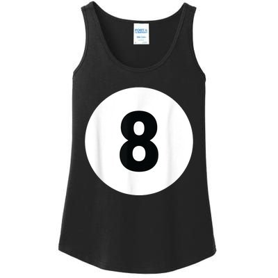 8 Pool Ball 8 Billiards Costume Halloween Group Matching Ladies Essential Tank